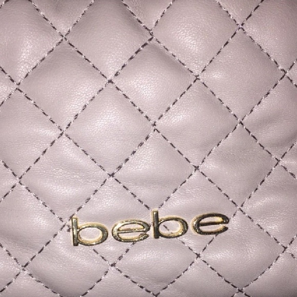 Trend Alert ♡New Bebe gray draw string backpack♡ - Picture 6 of 6